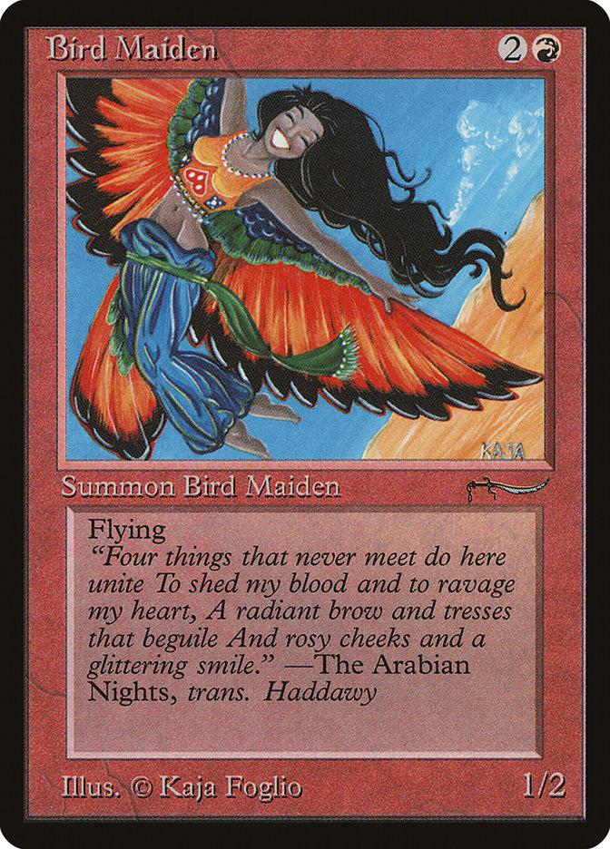 Bird Maiden (Light Mana Cost) [Arabian Nights] | Good Games Cannington
