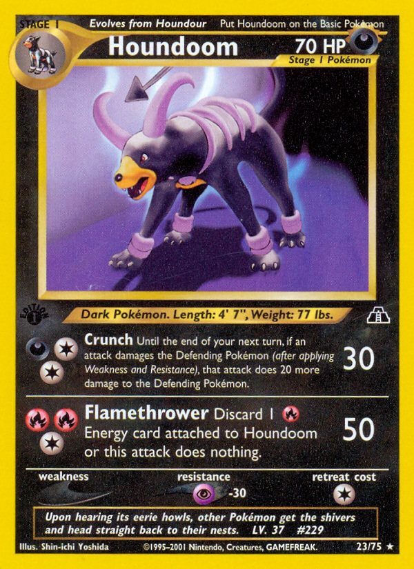 Houndoom (23/75) [Neo Discovery 1st Edition] | Good Games Cannington