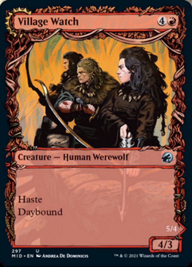 Village Watch // Village Reavers (Showcase Equinox) [Innistrad: Midnight Hunt] | Good Games Cannington