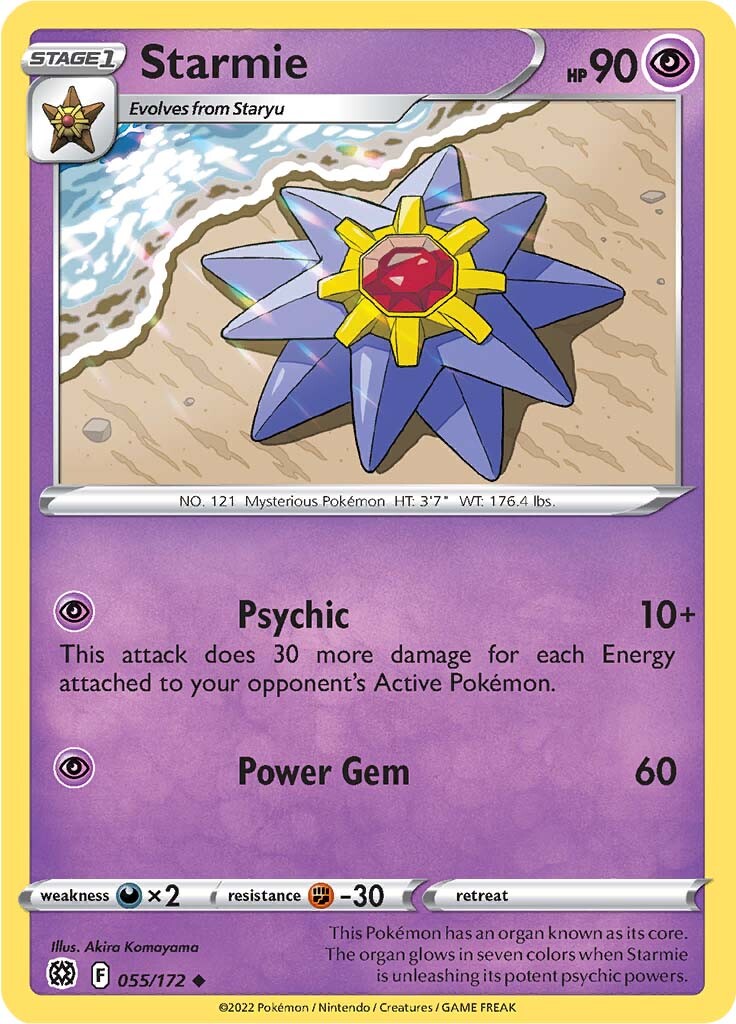 Starmie (055/172) [Sword & Shield: Brilliant Stars] | Good Games Cannington