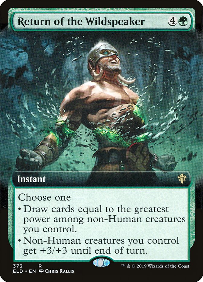 Return of the Wildspeaker (Extended Art) [Throne of Eldraine] | Good Games Cannington