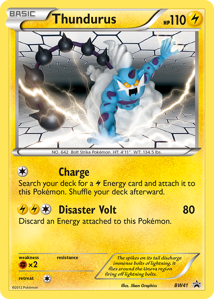 Thundurus (BW41) [Black & White: Black Star Promos] | Good Games Cannington