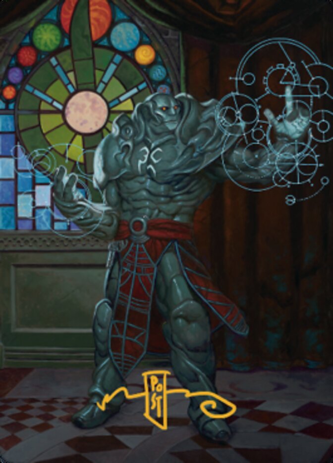 Karn, Living Legacy Art Card 2 (Gold-Stamped Signature) [Dominaria United Art Series] | Good Games Cannington