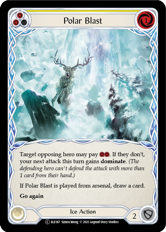 Polar Blast (Yellow) [U-ELE167] Unlimited Rainbow Foil | Good Games Cannington