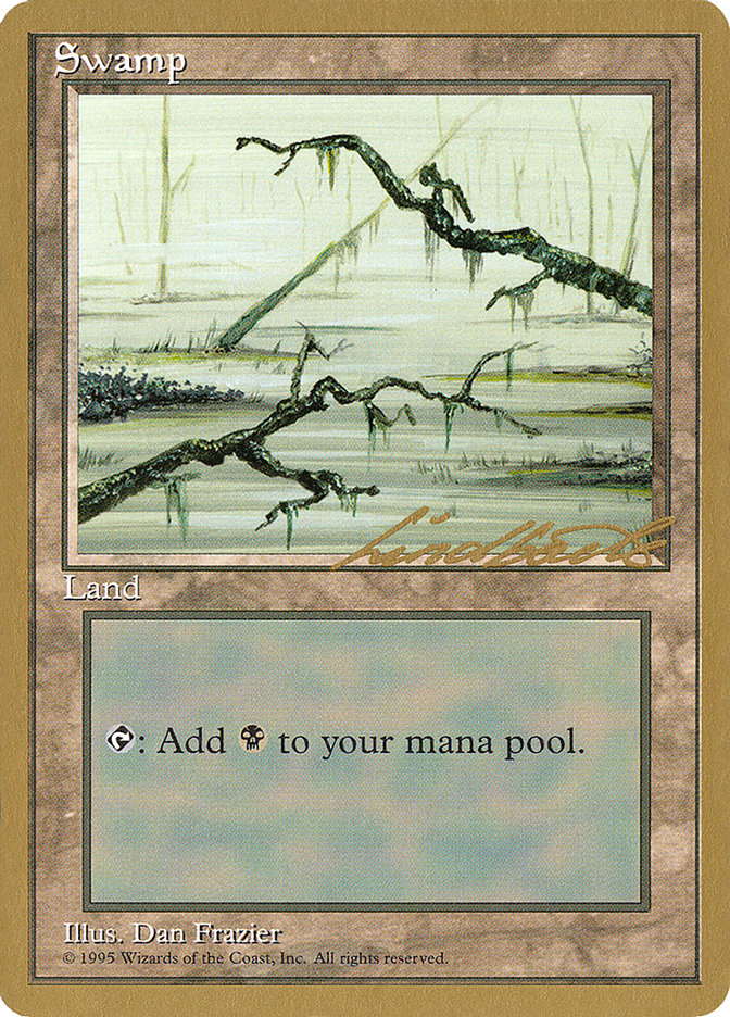 Swamp (ll371) (Leon Lindback) [Pro Tour Collector Set] | Good Games Cannington