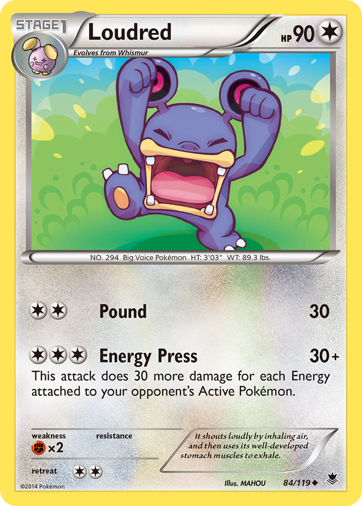 Loudred (84/119) [XY: Phantom Forces] | Good Games Cannington