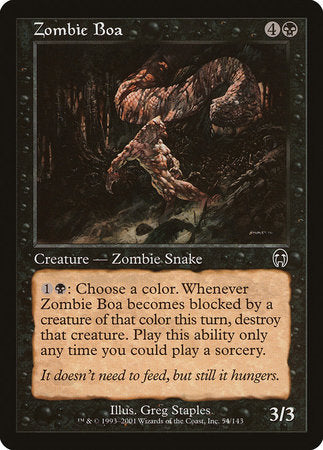 Zombie Boa [Apocalypse] | Good Games Cannington