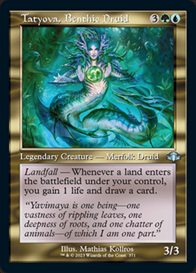 Tatyova, Benthic Druid (Retro) [Dominaria Remastered] | Good Games Cannington