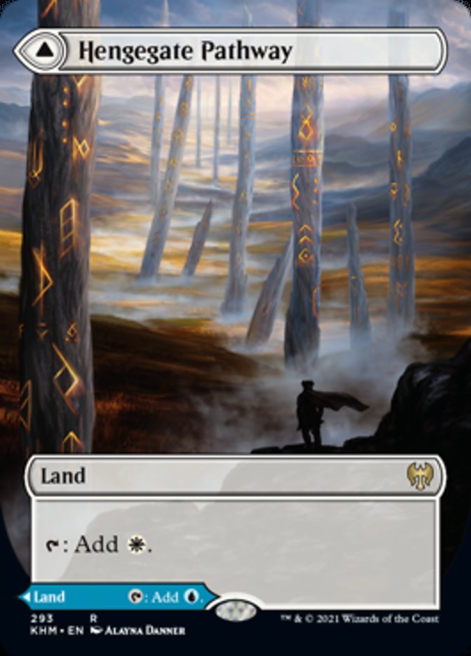 Hengegate Pathway // Mistgate Pathway (Borderless Alternate Art) [Kaldheim] | Good Games Cannington