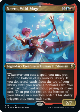 Neera, Wild Mage (Foil Etched) [Commander Legends: Battle for Baldur's Gate] | Good Games Cannington