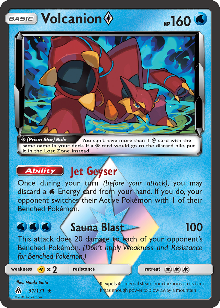 Volcanion (31/131) (Prism Star) [Sun & Moon: Forbidden Light] | Good Games Cannington