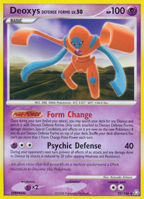 Deoxys Defense Forme (25/146) [Diamond & Pearl: Legends Awakened] | Good Games Cannington