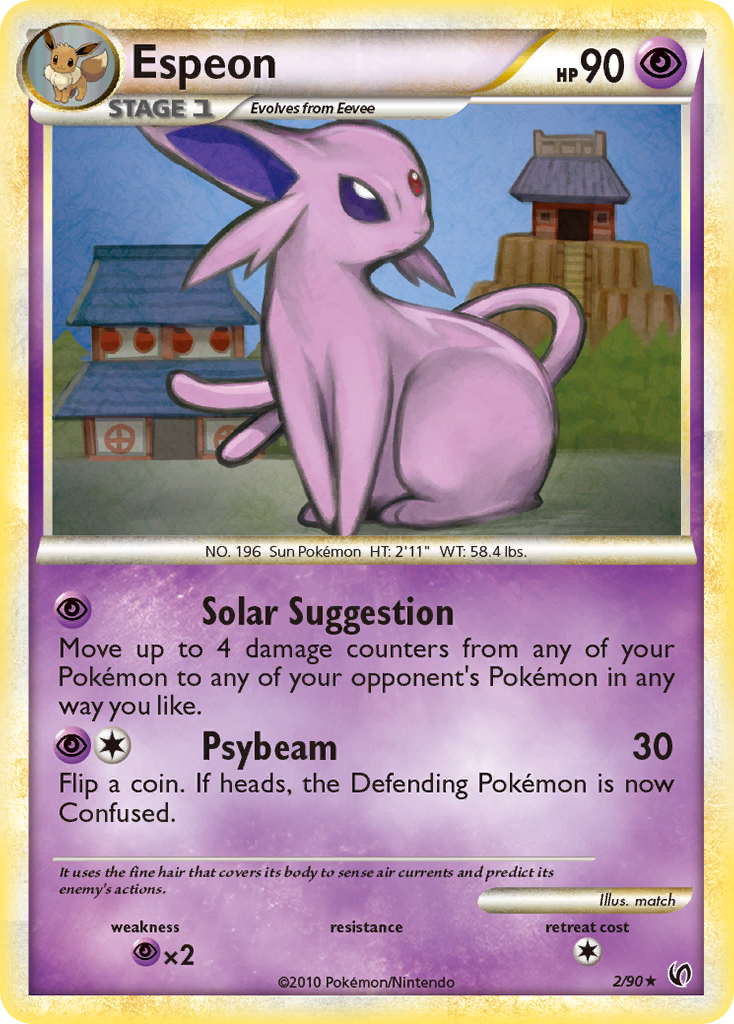 Espeon (2/90) [HeartGold & SoulSilver: Undaunted] | Good Games Cannington