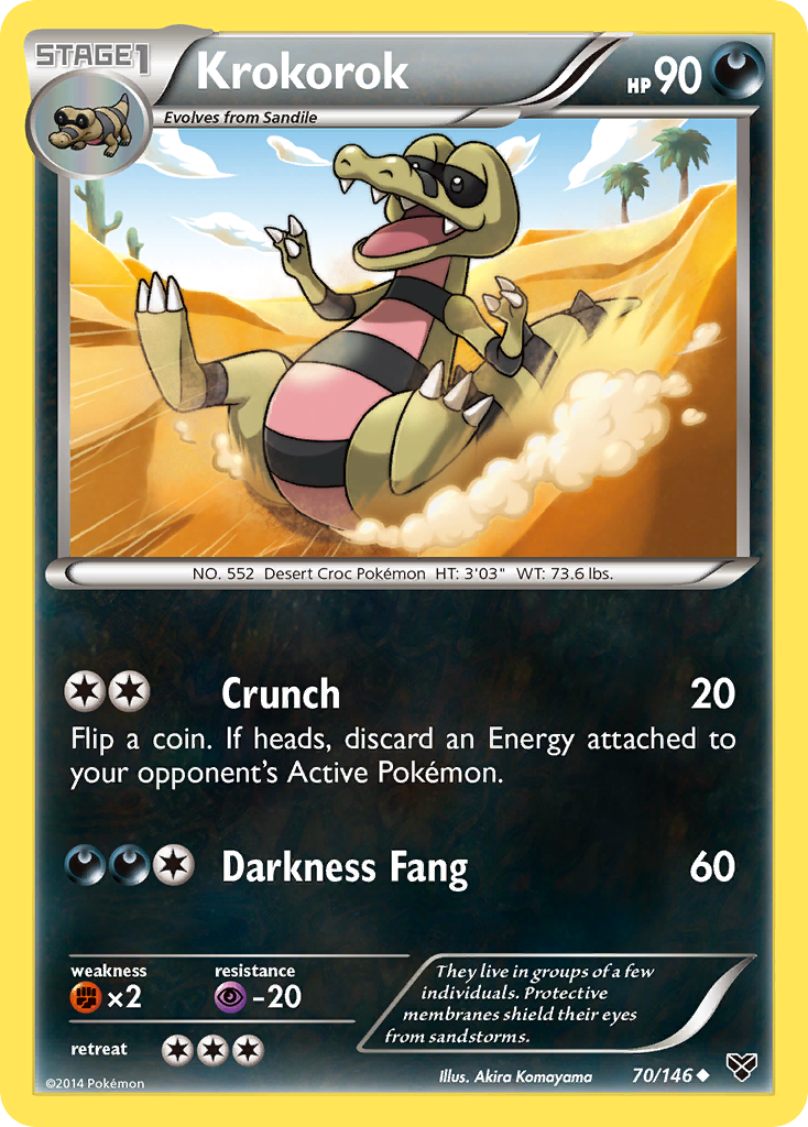 Krokorok (70/146) [XY: Base Set] | Good Games Cannington