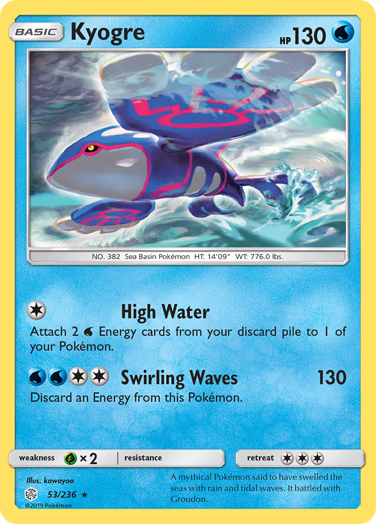 Kyogre (53/236) [Sun & Moon: Cosmic Eclipse] | Good Games Cannington
