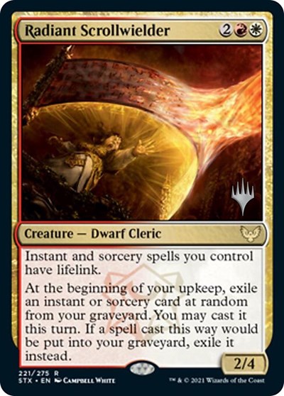 Radiant Scrollwielder (Promo Pack) [Strixhaven: School of Mages Promos] | Good Games Cannington