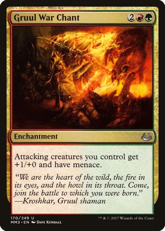 Gruul War Chant [Modern Masters 2017] | Good Games Cannington