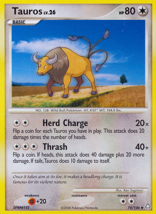 Tauros (74/146) [Diamond & Pearl: Legends Awakened] | Good Games Cannington