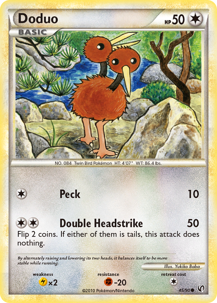 Doduo (45/90) [HeartGold & SoulSilver: Undaunted] | Good Games Cannington