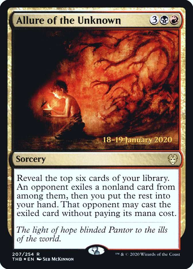 Allure of the Unknown [Theros Beyond Death Prerelease Promos] | Good Games Cannington