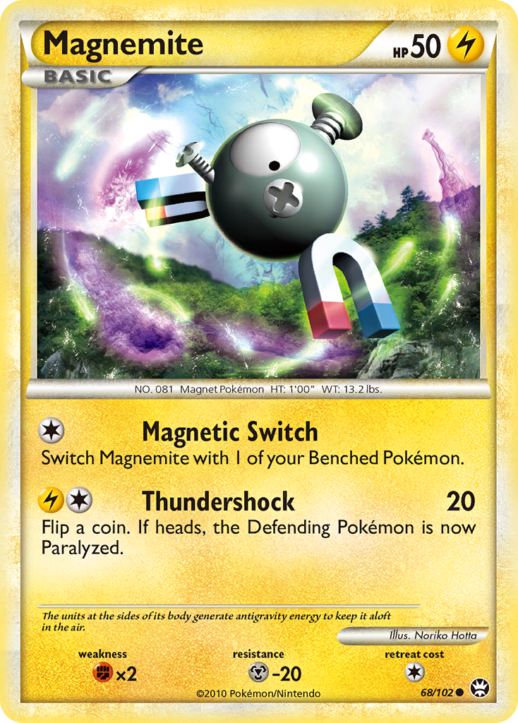 Magnemite (68/102) [HeartGold & SoulSilver: Triumphant] | Good Games Cannington