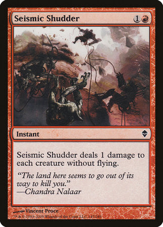 Seismic Shudder [Zendikar] | Good Games Cannington