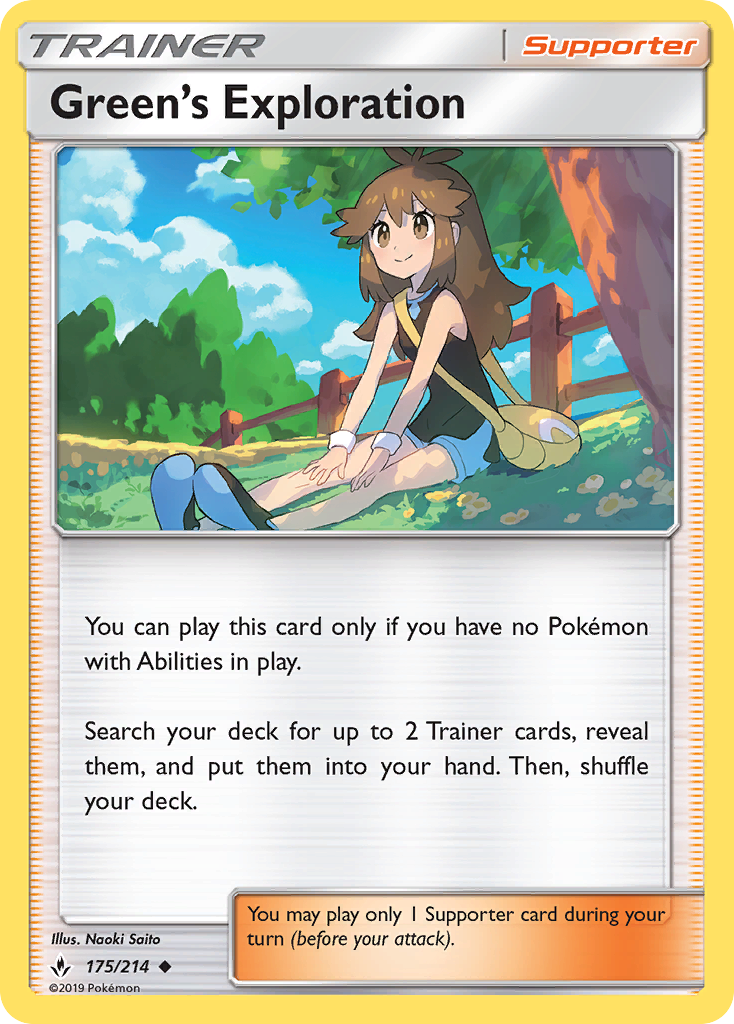Green's Exploration (175/214) [Sun & Moon: Unbroken Bonds] | Good Games Cannington