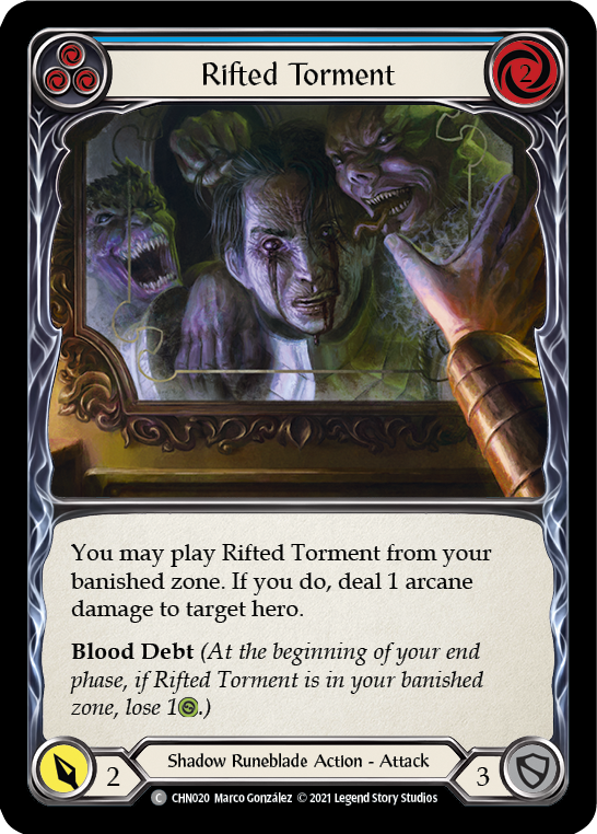 Rifted Torment (Blue) [CHN020] (Monarch Chane Blitz Deck) | Good Games Cannington