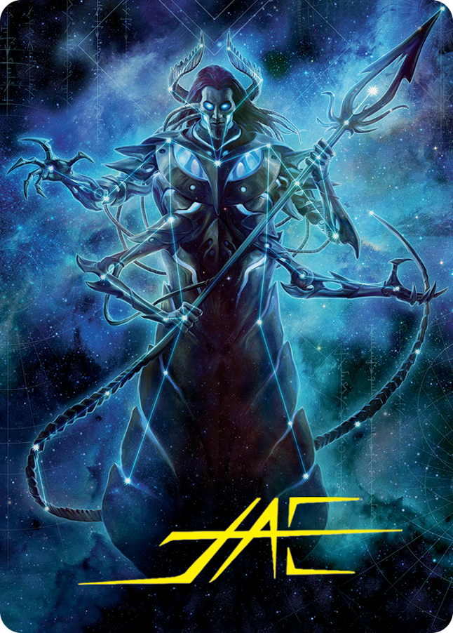 Heliod, the Warped Eclipse Art Card (Gold-Stamped Signature) [March of the Machine Art Series] | Good Games Cannington