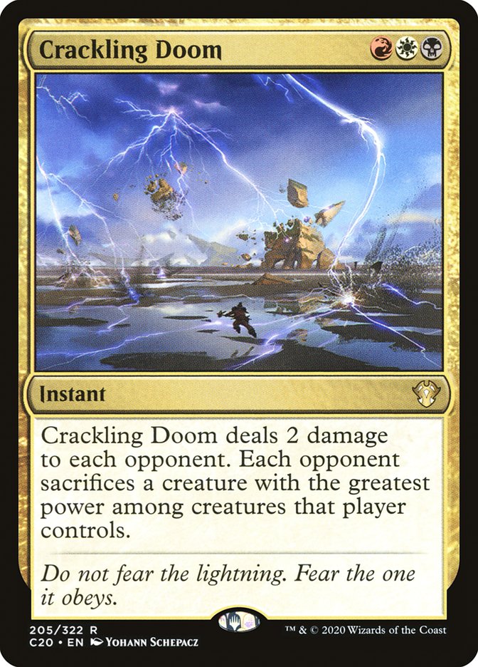 Crackling Doom [Commander 2020] | Good Games Cannington
