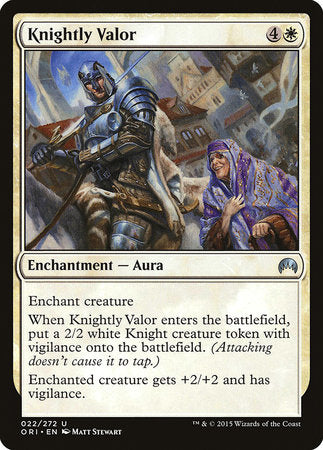 Knightly Valor [Magic Origins] | Good Games Cannington