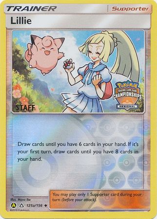 Lillie (125a/156) (Regional Promo Staff) [Sun & Moon: Ultra Prism] | Good Games Cannington