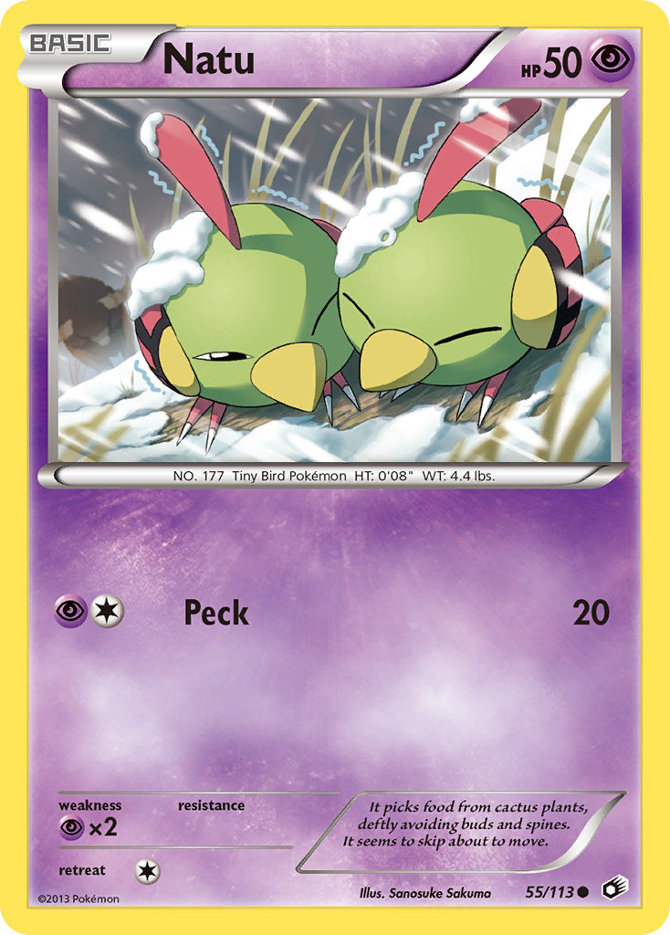 Natu (55/113) [Black & White: Legendary Treasures] | Good Games Cannington