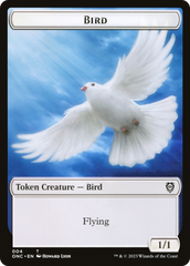 Bird // Cat Double-Sided Token [Phyrexia: All Will Be One Commander Tokens] | Good Games Cannington