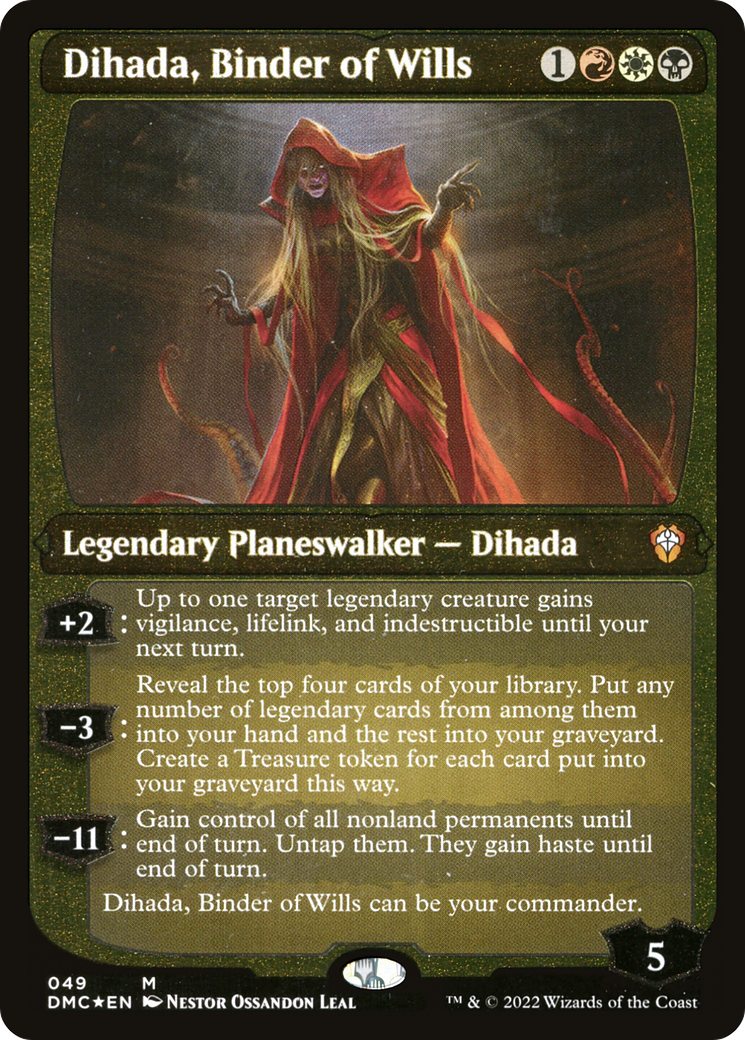 Dihada, Binder of Wills (Showcase Display Commander) [Dominaria United Commander] | Good Games Cannington