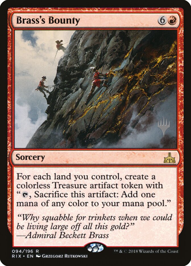 Brass's Bounty (Promo Pack) [Rivals of Ixalan Promos] | Good Games Cannington
