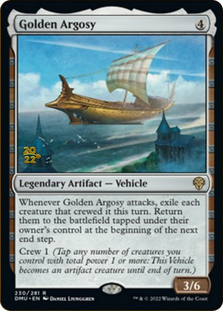 Golden Argosy [Dominaria United Prerelease Promos] | Good Games Cannington