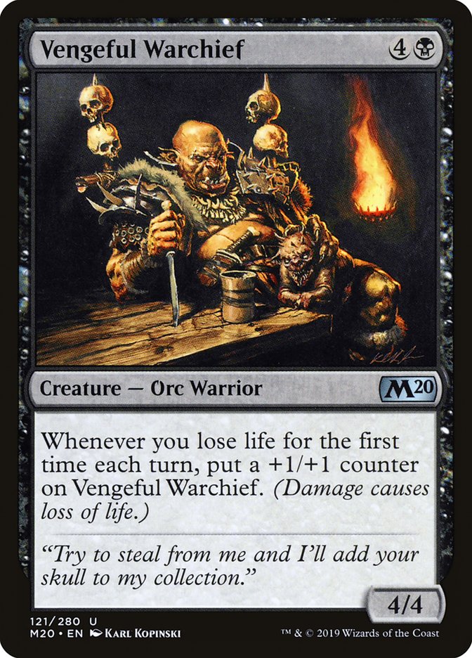 Vengeful Warchief [Core Set 2020] | Good Games Cannington