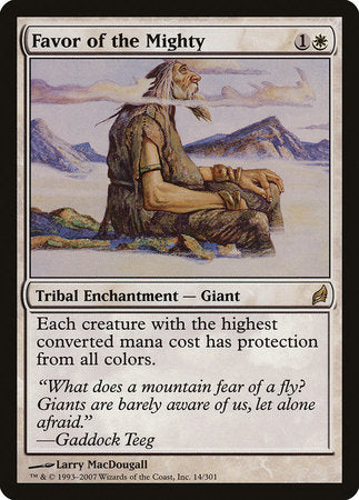 Favor of the Mighty [Lorwyn] | Good Games Cannington