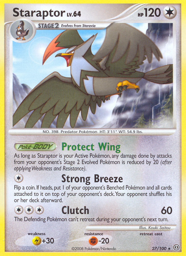 Staraptor (27/100) [Diamond & Pearl: Stormfront] | Good Games Cannington