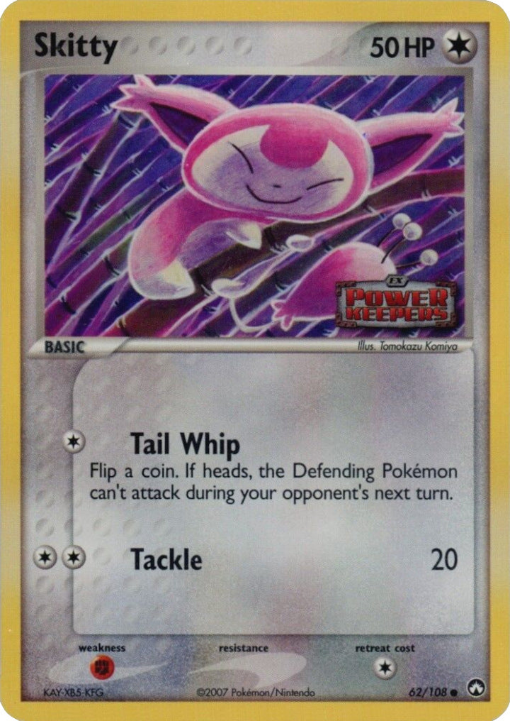 Skitty (62/108) (Stamped) [EX: Power Keepers] | Good Games Cannington