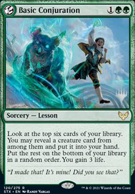 Basic Conjuration (Promo Pack) [Strixhaven: School of Mages Promos] | Good Games Cannington