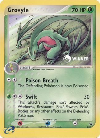 Grovyle (004) (Jumbo Card) [Nintendo: Black Star Promos] | Good Games Cannington