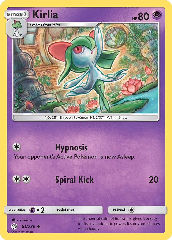 Kirlia (81/236) [Sun & Moon: Cosmic Eclipse] | Good Games Cannington