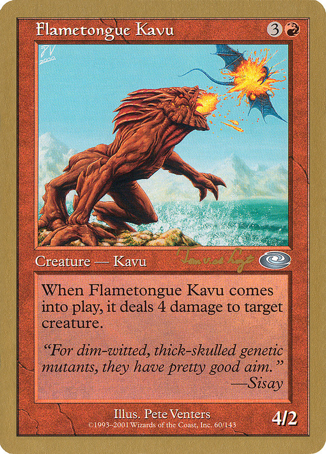 Flametongue Kavu (Tom van de Logt) [World Championship Decks 2001] | Good Games Cannington