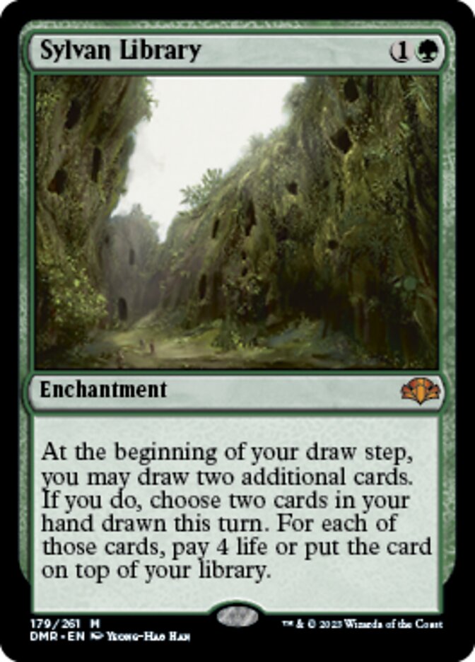 Sylvan Library [Dominaria Remastered] | Good Games Cannington