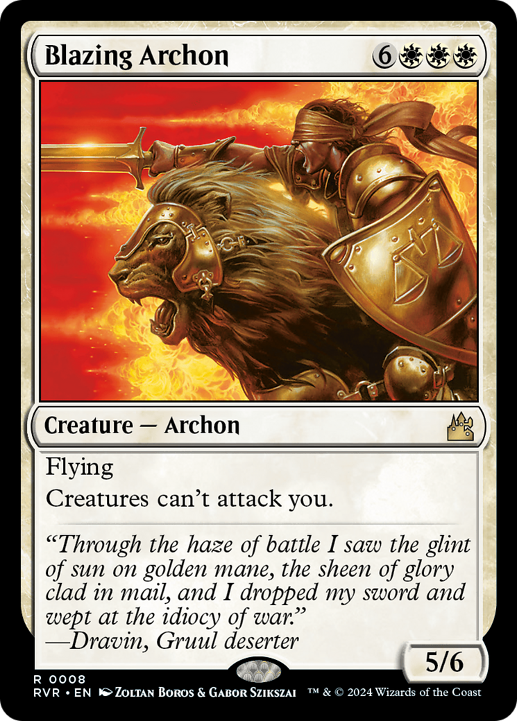 Blazing Archon [Ravnica Remastered] | Good Games Cannington