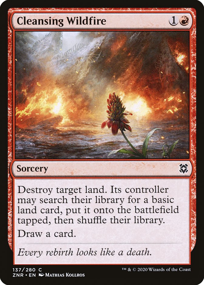 Cleansing Wildfire [Zendikar Rising] | Good Games Cannington