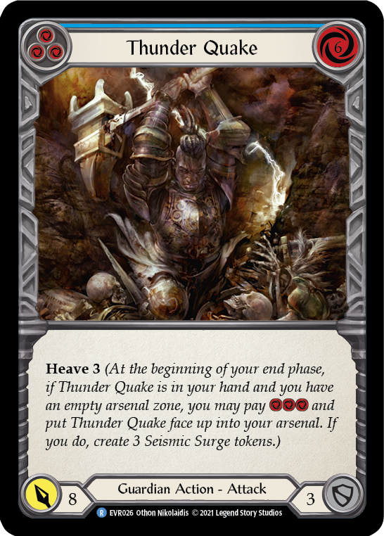 Thunder Quake (Blue) [EVR026] (Everfest)  1st Edition Normal | Good Games Cannington