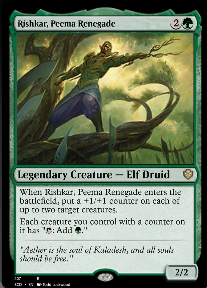 Rishkar, Peema Renegade [Starter Commander Decks] | Good Games Cannington